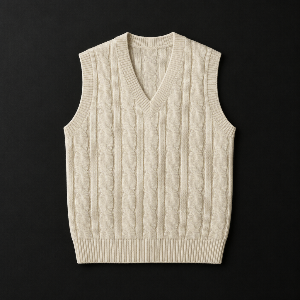 Cable-Knit Sweater Vest